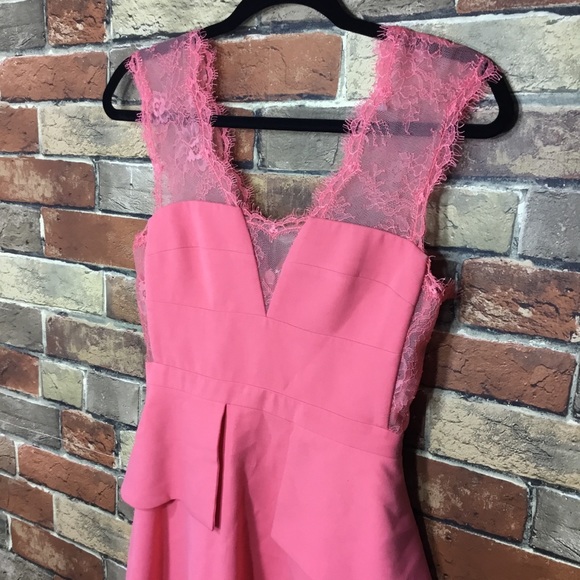 Bcbgmaxazria Leann Lace-Applique V-Neck Dress - Picture 5 of 7